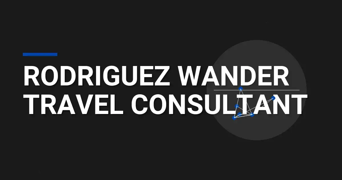 Rodriguez Wander Travel Consultant