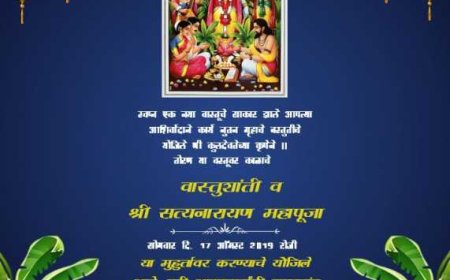 Embrace Tradition with Satyanarayan Pooja Invitation & Mata Ki Chowki Invitation