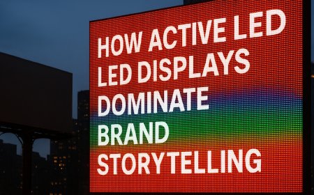 How Active LED Displays Dominate Brand Storytelling