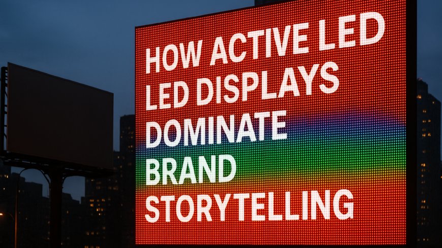 How Active LED Displays Dominate Brand Storytelling