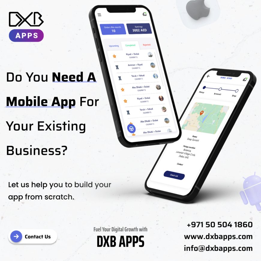 Get High-End Mobile App Development Dubai Services by DXB APPS