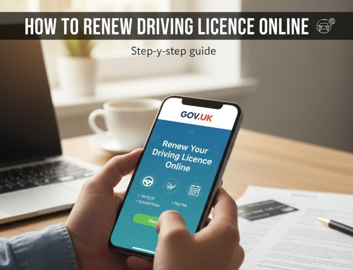 how to renew driving licence online