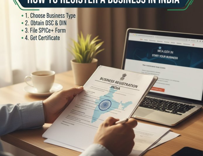how to register a business in india